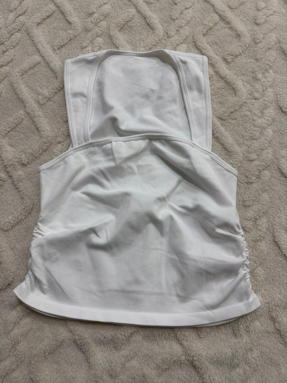 NWOT OQQ Women’s White Racerback Tank Top